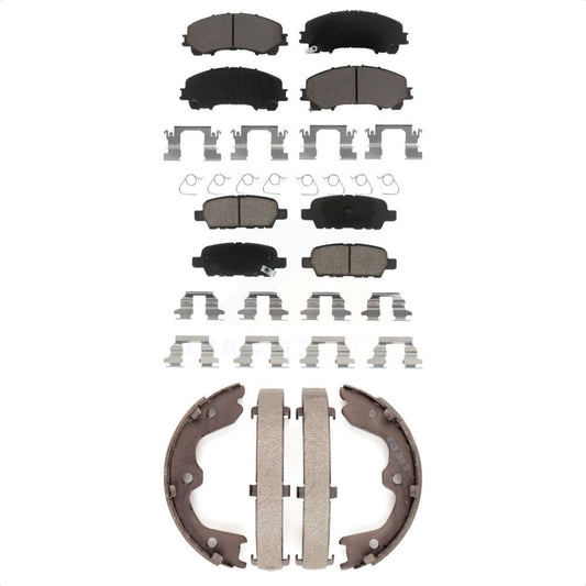 [Avant + Arrière] Kit de plaquette (céramique) de frein pour 2016-2017 INFINITI QX50 KCN-100005