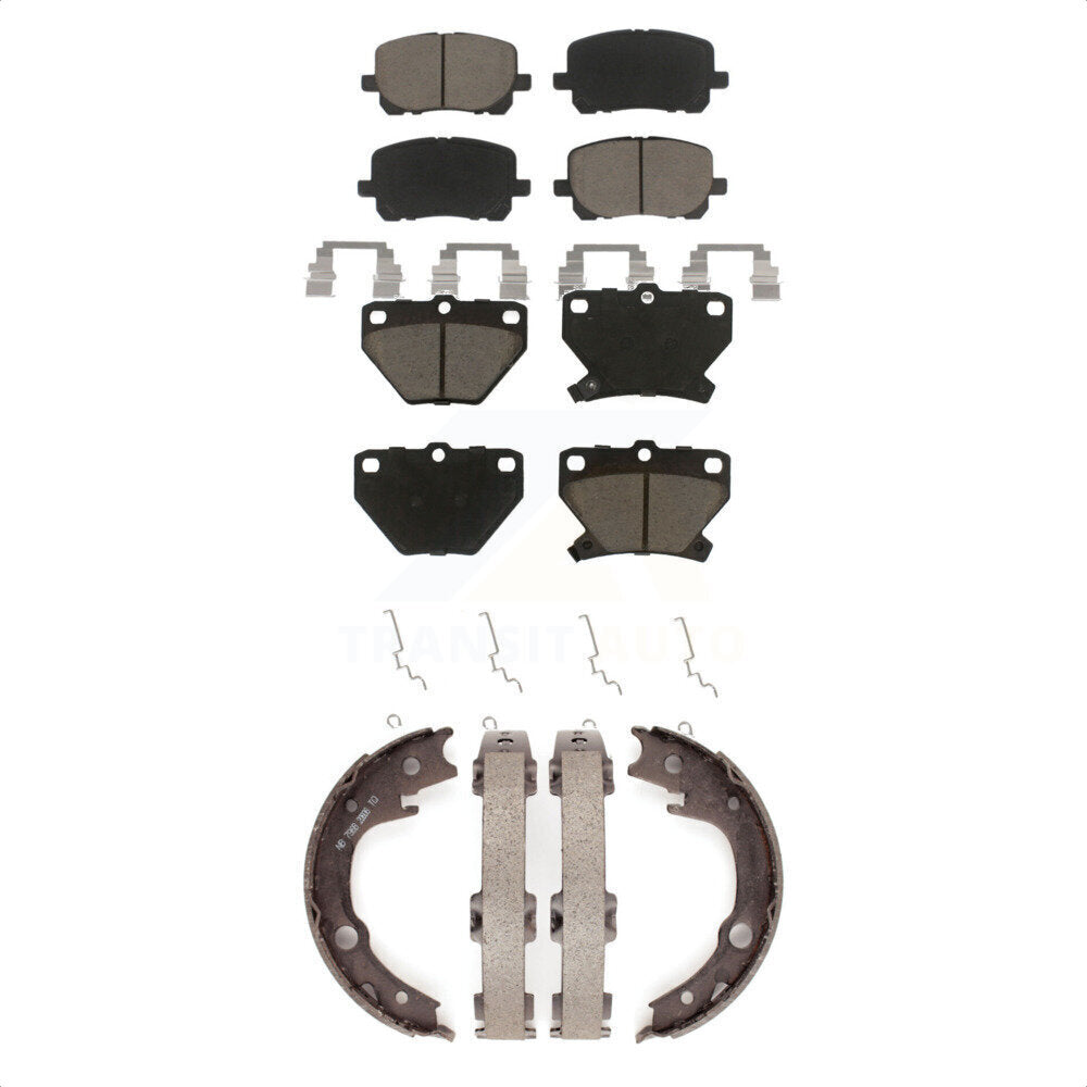 [Avant + Arrière] Kit de plaquette (céramique) de frein pour Toyota Corolla Matrix Pontiac Vibe KCN-100010