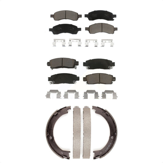 [Avant + Arrière] Kit de plaquette (céramique) de frein pour Chevrolet Traverse GMC Acadia Buick Enclave Saturn Outlook Limited KCN-100018