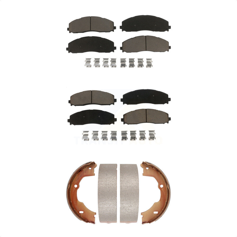 [Avant + Arrière] Kit de plaquette (céramique) de frein pour Ford F-450 Super Duty avec 8 Lug Wheels KCN-100021
