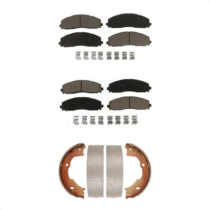 [Avant + Arrière] Kit de plaquette (céramique) de frein pour Ford F-450 Super Duty avec 8 Lug Wheels KCN-100021