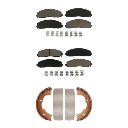 [Avant + Arrière] Kit de plaquette (céramique) de frein pour Ford F-450 Super Duty avec 8 Lug Wheels KCN-100021