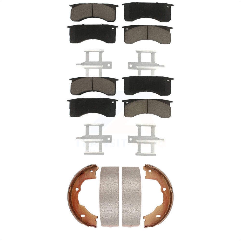 [Avant + Arrière] Kit de plaquette (céramique) de frein pour GMC Chevrolet C5500 Kodiak Topkick avec 4 Piston Caliper KCN-100024