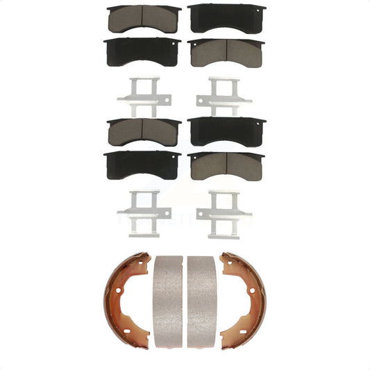 [Avant + Arrière] Kit de plaquette (céramique) de frein pour GMC Chevrolet C5500 Kodiak Topkick avec 4 Piston Caliper KCN-100024