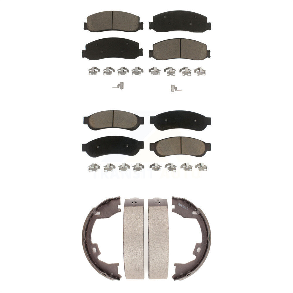 [Avant + Arrière] Kit de plaquette (céramique) de frein pour Ford F-250 Super Duty F-350 F-450 KCN-100027
