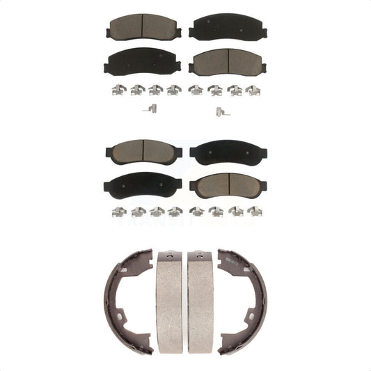 [Avant + Arrière] Kit de plaquette (céramique) de frein pour Ford F-250 Super Duty F-350 F-450 KCN-100027