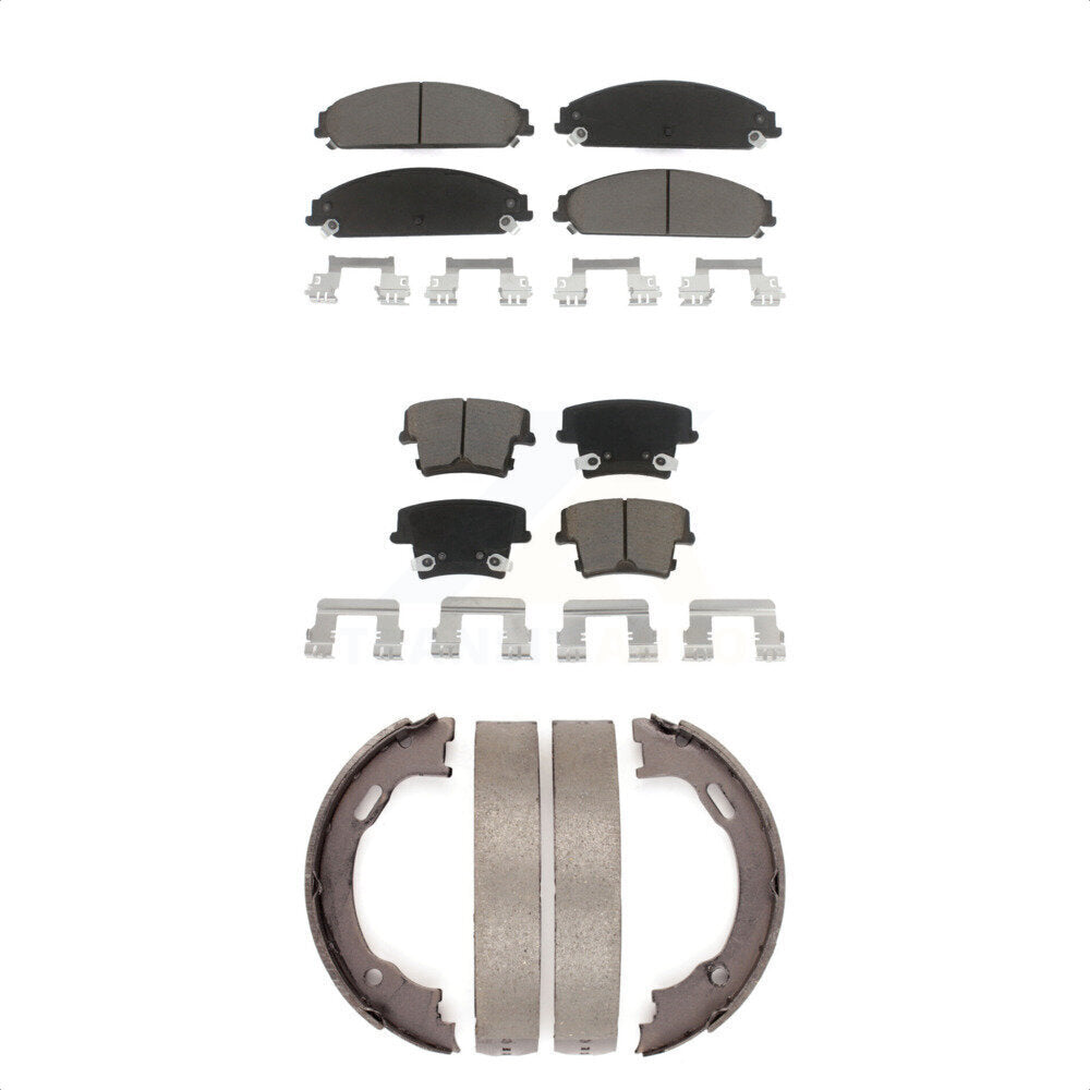 [Avant + Arrière] Kit de plaquette (céramique) de frein pour Dodge Charger Chrysler 300 Challenger Magnum KCN-100032 par Transit Auto