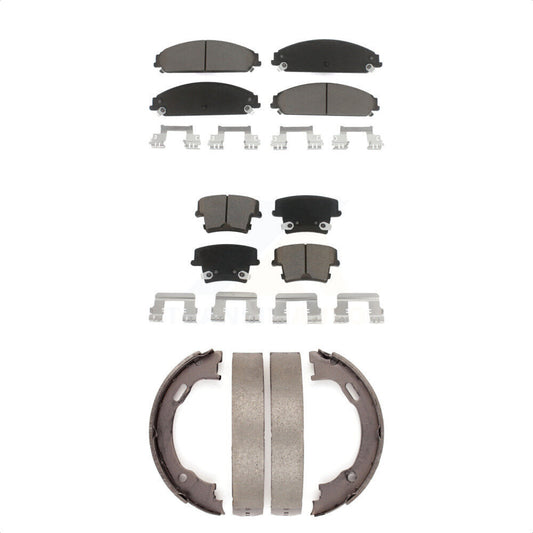 [Avant + Arrière] Kit de plaquette (céramique) de frein pour Dodge Charger Chrysler 300 Challenger Magnum KCN-100032 par Transit Auto
