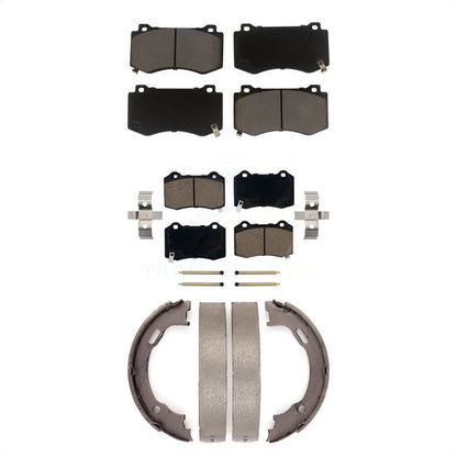 [Avant + Arrière] Kit de plaquette (céramique) de frein pour Dodge Charger Chrysler 300 Challenger Magnum KCN-100033 par Transit Auto