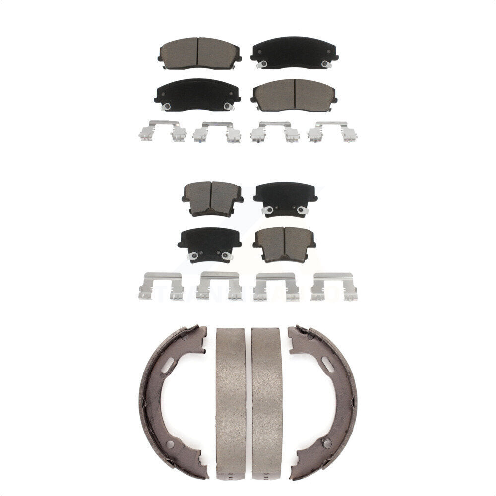 [Avant + Arrière] Kit de plaquette (céramique) de frein pour Dodge Charger Chrysler 300 Challenger Magnum KCN-100034 par Transit Auto