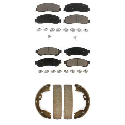 [Avant + Arrière] Kit de plaquette (céramique) de frein pour 2012 Ford F-250 Super Duty F-350 avec Single Wheels KCN-100039