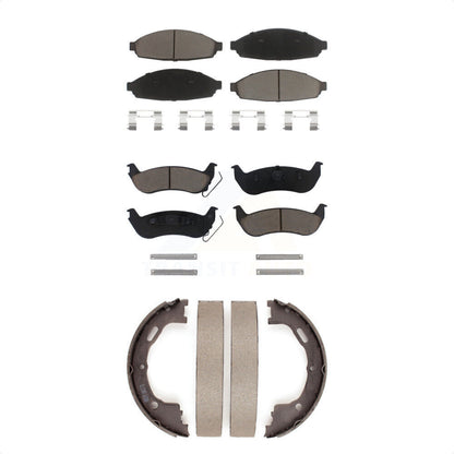 [Avant + Arrière] Kit de plaquette (céramique) de frein pour Ford Crown Victoria Lincoln Town Car Mercury Grand Marquis KCN-100042