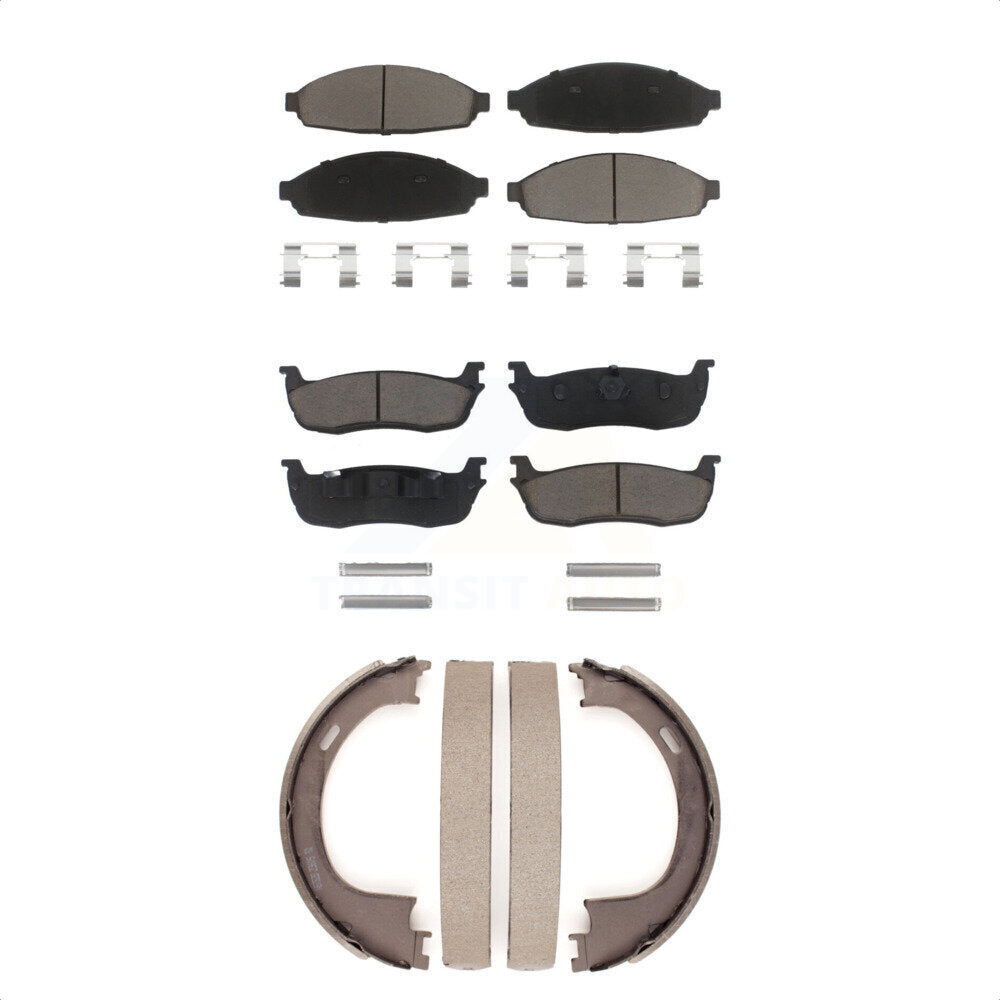 [Avant + Arrière] Kit de plaquette (céramique) de frein pour 2003-2010 Lincoln Town Car Limousine KCN-100043