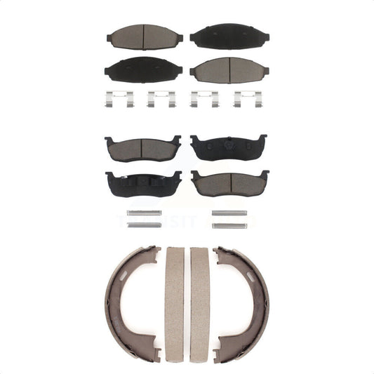 [Avant + Arrière] Kit de plaquette (céramique) de frein pour 2003-2010 Lincoln Town Car Limousine KCN-100043