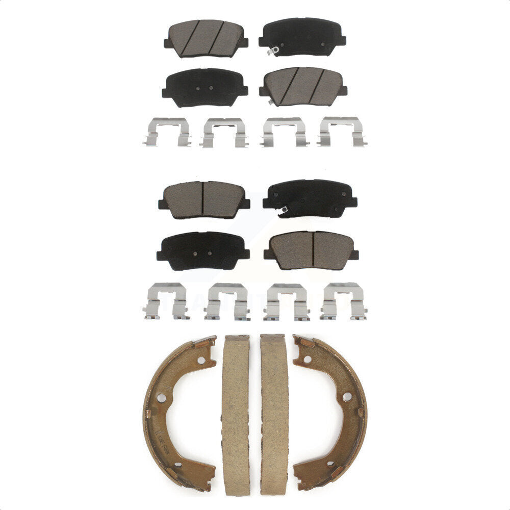 [Avant + Arrière] Kit de plaquette (céramique) de frein pour Kia Sorento Hyundai Santa Fe KCN-100049 par Transit Auto