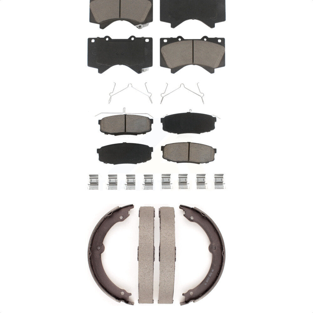 [Avant + Arrière] Kit de plaquette (céramique) de frein pour Toyota Tundra Sequoia Lexus LX570 Land Cruiser KCN-100052