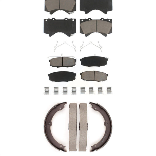 [Avant + Arrière] Kit de plaquette (céramique) de frein pour Toyota Tundra Sequoia Lexus LX570 Land Cruiser KCN-100052