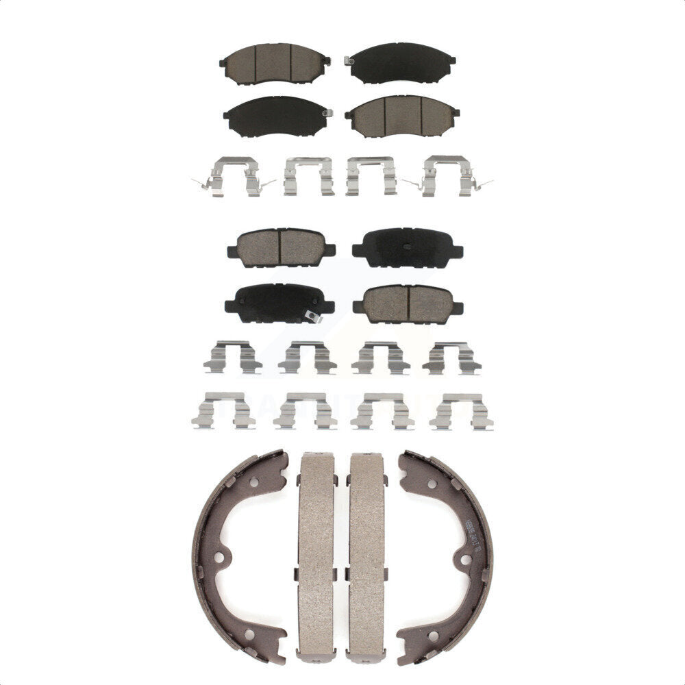[Avant + Arrière] Kit de plaquette (céramique) de frein pour Nissan Murano INFINITI FX35 M37 QX70 FX37 Q70 Q70L M56 M35h KCN-100069