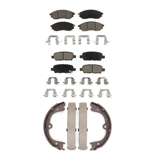 [Avant + Arrière] Kit de plaquette (céramique) de frein pour Nissan Murano INFINITI FX35 M37 QX70 FX37 Q70 Q70L M56 M35h KCN-100069