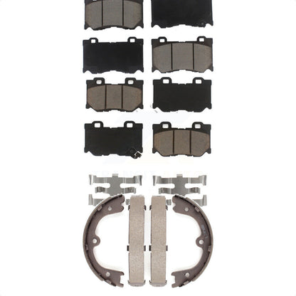 [Avant + Arrière] Kit de plaquette (céramique) de frein pour INFINITI Q50 M37 QX70 Q70 Q70L M56 FX50 KCN-100070 par Transit Auto