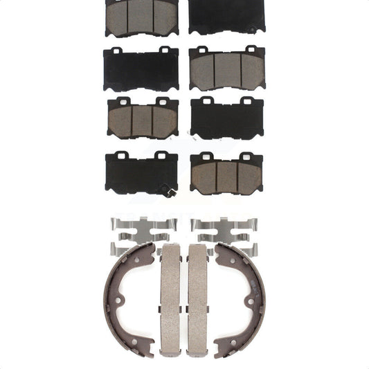 [Avant + Arrière] Kit de plaquette (céramique) de frein pour INFINITI Q50 M37 QX70 Q70 Q70L M56 FX50 KCN-100070 par Transit Auto