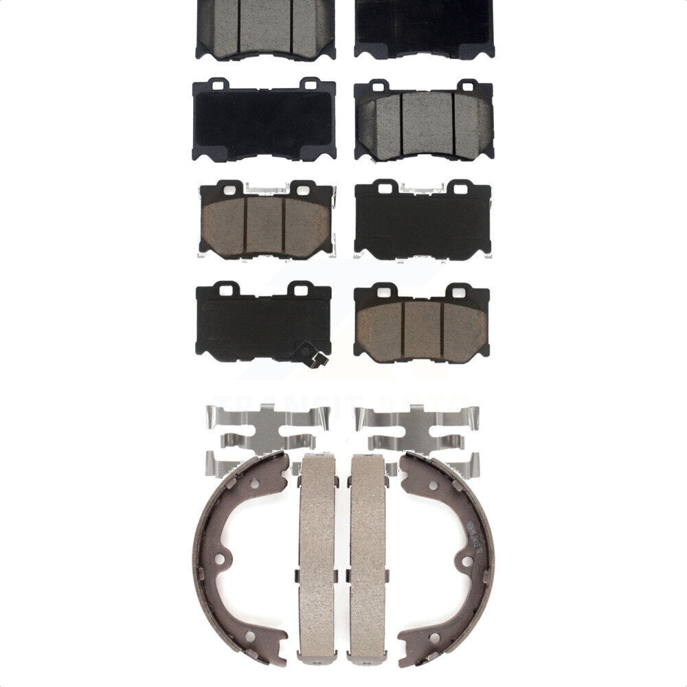 [Avant + Arrière] Kit de plaquette (céramique) de frein pour INFINITI Q50 M37 QX70 Q70 Q70L M56 FX50 KCN-100070