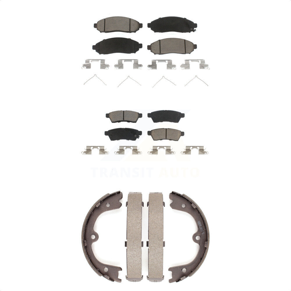 [Avant + Arrière] Kit de plaquette (céramique) de frein pour Nissan Frontier Xterra KCN-100075