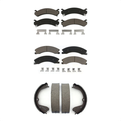 [Avant + Arrière] Kit de plaquette (céramique) de frein pour Chevrolet Express 3500 GMC Savana 4500 KCN-100082