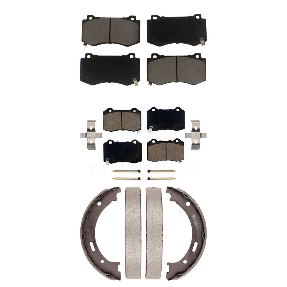 [Avant + Arrière] Kit de plaquette (céramique) de frein pour 2006-2010 Jeep Grand Cherokee SRT8 KCN-100097
