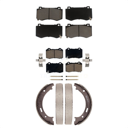 [Avant + Arrière] Kit de plaquette (céramique) de frein pour 2006-2010 Jeep Grand Cherokee SRT8 KCN-100097