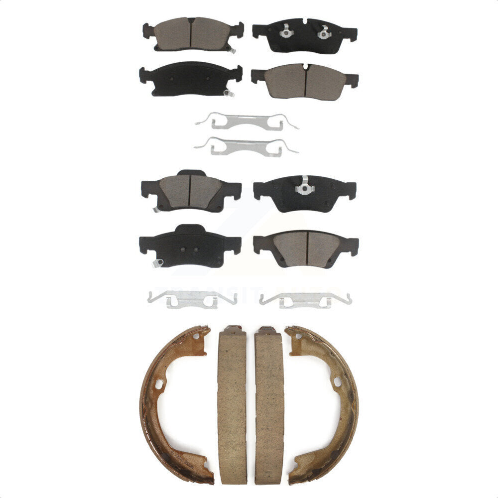[Avant + Arrière] Kit de plaquette (céramique) de frein pour Jeep Grand Cherokee Dodge Durango WK KCN-100099 par Transit Auto