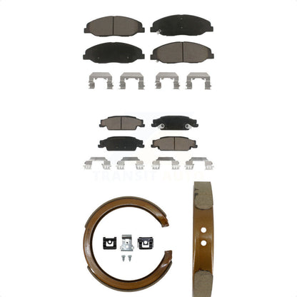 [Avant + Arrière] Kit de plaquette (céramique) de frein pour Cadillac STS avec Base Brakes KCN-100104