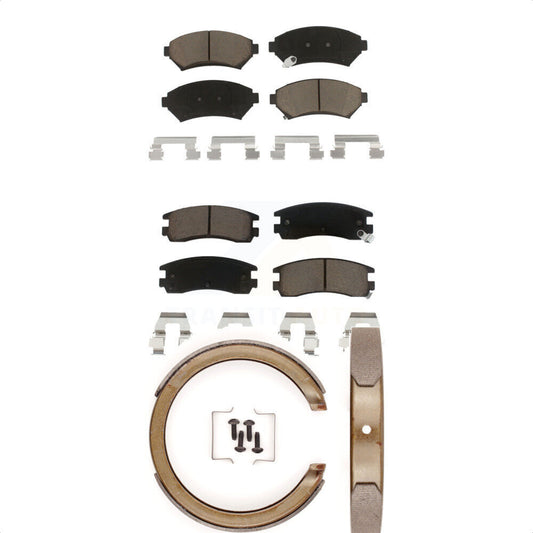 [Avant + Arrière] Kit de plaquette (céramique) de frein pour Chevrolet Impala Buick Pontiac Grand Prix Monte Carlo Century Regal Venture Oldsmobile Intrigue Montana Trans Sport KCN-100108