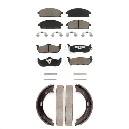 [Avant + Arrière] Kit de plaquette (céramique) de frein pour 2004 Nissan Pathfinder KCN-100110