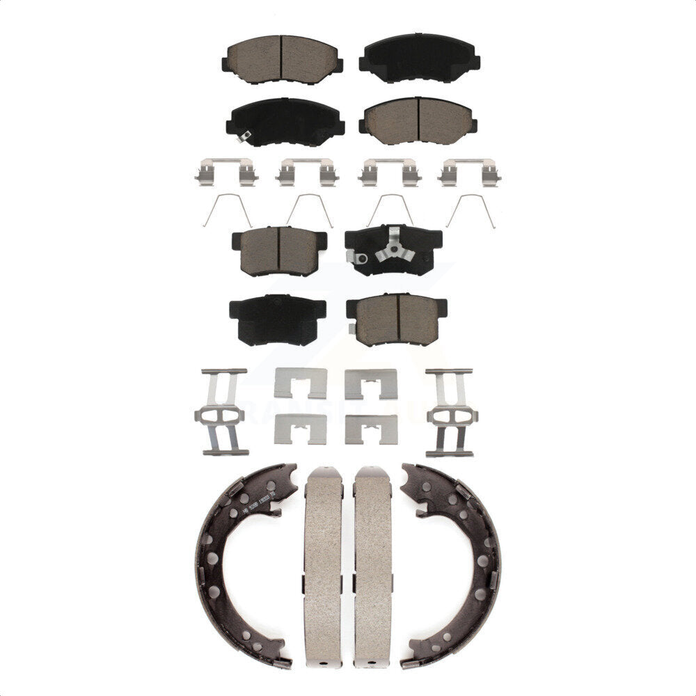[Avant + Arrière] Kit de plaquette (céramique) de frein pour 2012-2016 Honda CR-V FWD KCN-100125