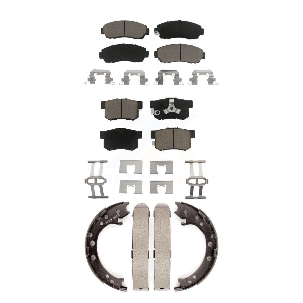 [Avant + Arrière] Kit de plaquette (céramique) de frein pour Honda CR-V Acura RDX KCN-100127 par Transit Auto