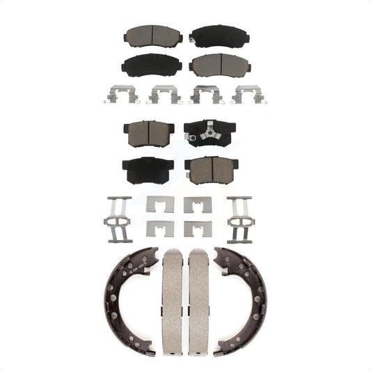 [Avant + Arrière] Kit de plaquette (céramique) de frein pour Honda CR-V Acura RDX KCN-100127 par Transit Auto