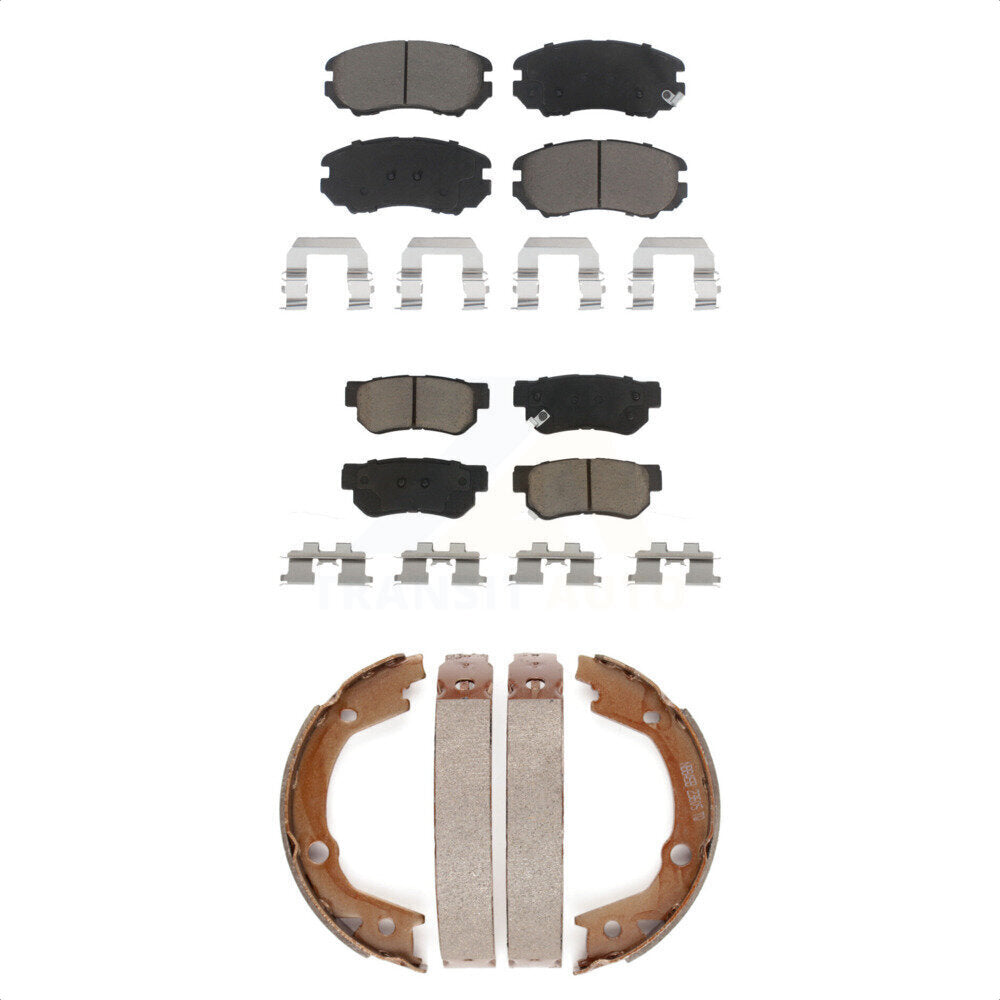 [Avant + Arrière] Kit de plaquette (céramique) de frein pour Hyundai Elantra Sonata Kia Sportage Tucson Optima KCN-100129