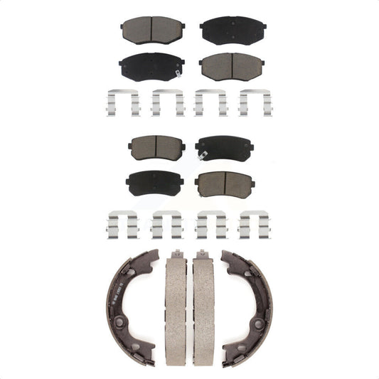 [Avant + Arrière] Kit de plaquette (céramique) de frein pour 2010-2012 Hyundai Tucson FWD KCN-100131 par Transit Auto
