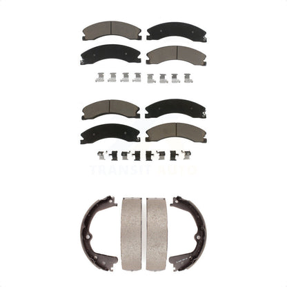 [Avant + Arrière] Kit de plaquette (céramique) de frein pour Nissan NV2500 Titan XD NV3500 NV1500 TITAN KCN-100143