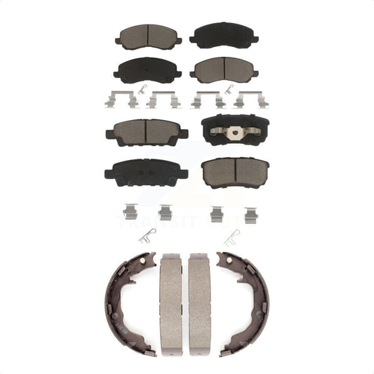 [Avant + Arrière] Kit de plaquette (céramique) de frein pour Jeep Dodge Chrysler Caliber Compass Patriot Sebring 200 Mitsubishi Lancer Avenger KCN-100169