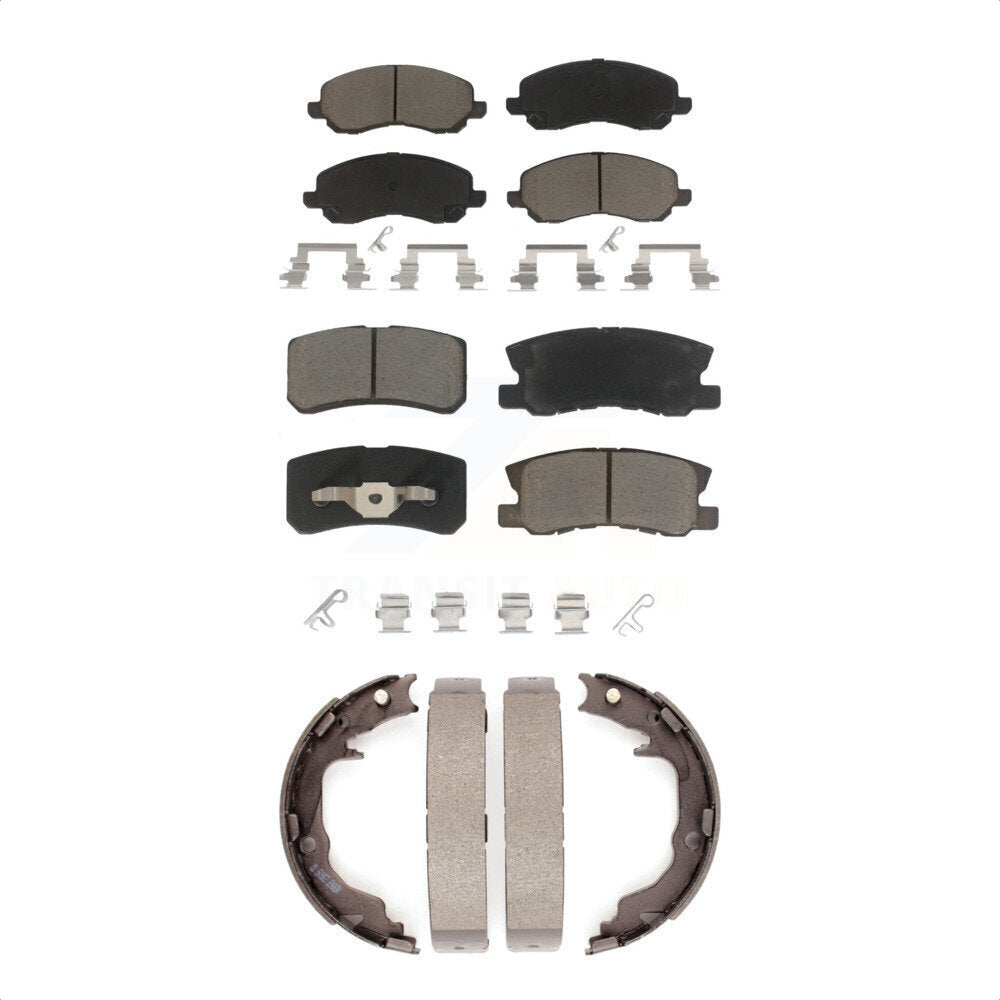 [Avant + Arrière] Kit de plaquette (céramique) de frein pour Jeep Chrysler Compass Patriot Mitsubishi Sebring 200 Dodge Avenger Lancer Outlander Sport RVR KCN-100170