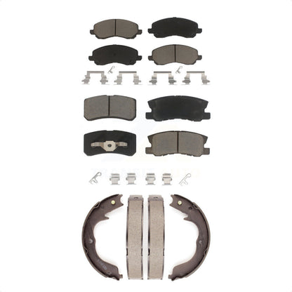 [Avant + Arrière] Kit de plaquette (céramique) de frein pour 2008-2012 Mitsubishi Outlander avec 7 Passenger Seating KCN-100174