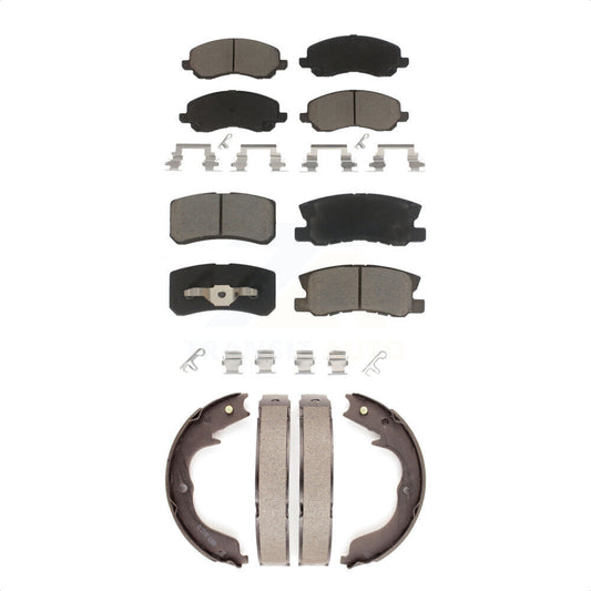 [Avant + Arrière] Kit de plaquette (céramique) de frein pour 2008-2012 Mitsubishi Outlander avec 7 Passenger Seating KCN-100174