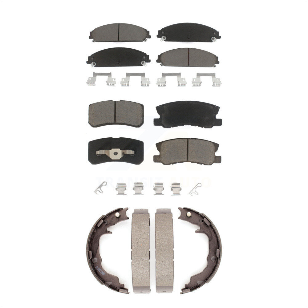 [Avant + Arrière] Kit de plaquette (céramique) de frein pour 2008-2009 Dodge Caliber SRT-4 KCN-100175