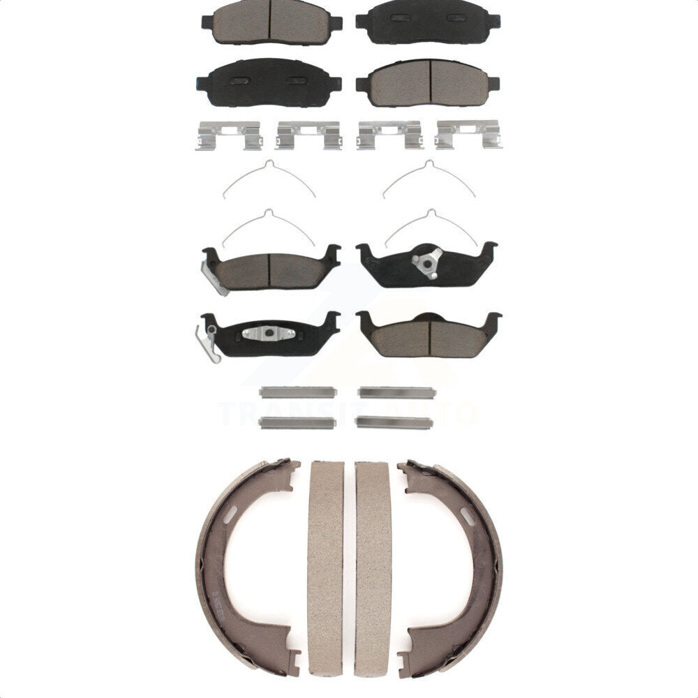 [Avant + Arrière] Kit de plaquette (céramique) de frein pour Ford F-150 Lincoln Mark LT KCN-100177