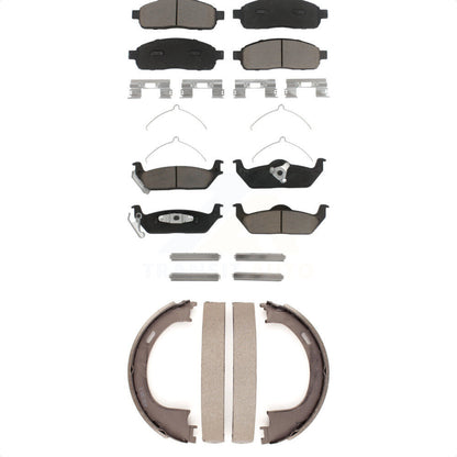 [Avant + Arrière] Kit de plaquette (céramique) de frein pour Ford F-150 Lincoln Mark LT KCN-100177