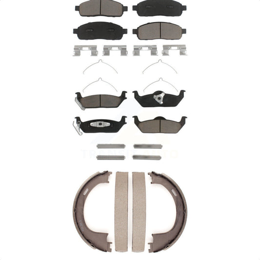 [Avant + Arrière] Kit de plaquette (céramique) de frein pour Ford F-150 Lincoln Mark LT KCN-100177