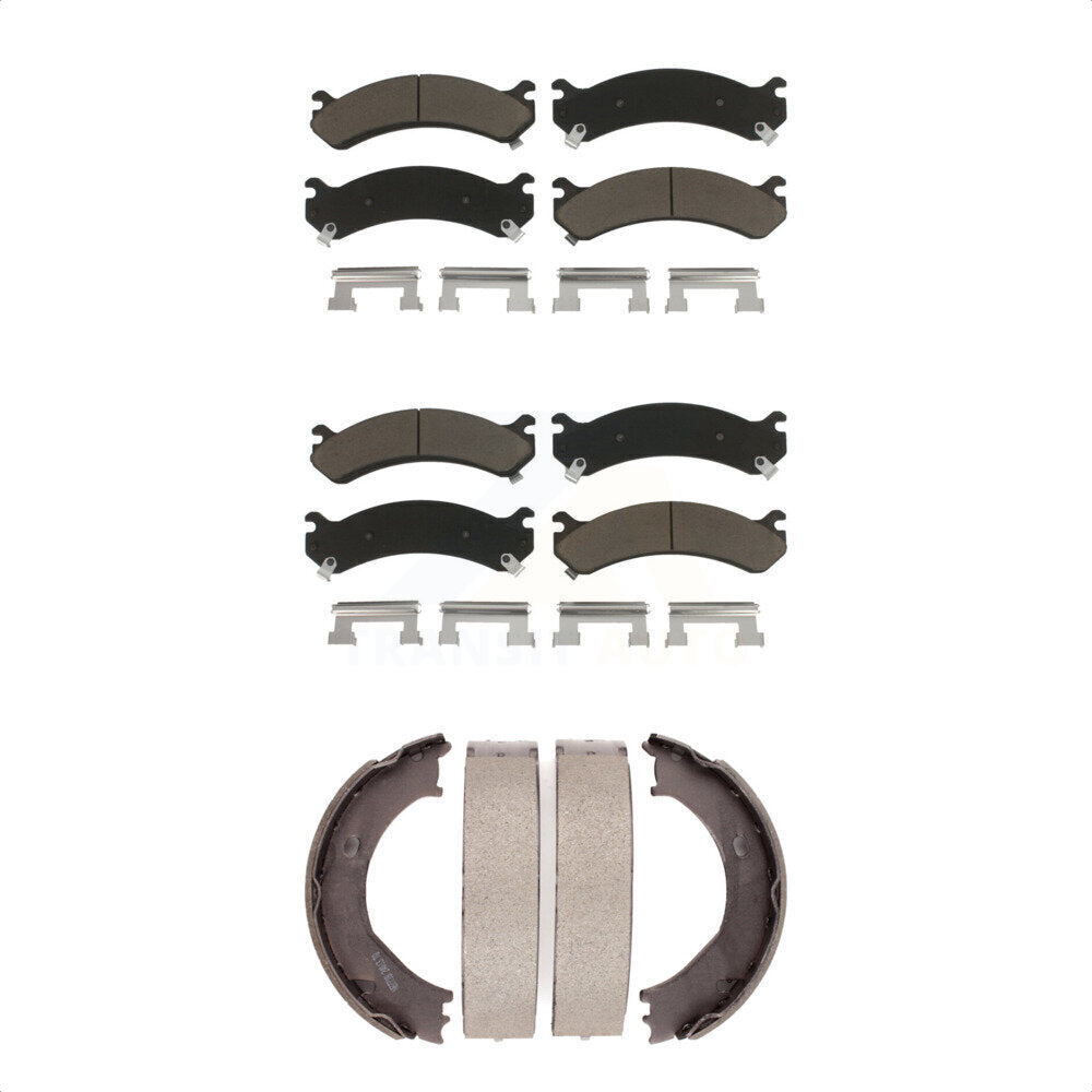 [Avant + Arrière] Kit de plaquette (céramique) de frein pour Chevrolet Silverado 3500 HD GMC Sierra Classic KCN-100194