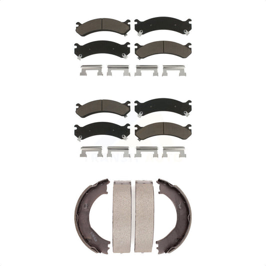 [Avant + Arrière] Kit de plaquette (céramique) de frein pour Chevrolet Silverado 3500 HD GMC Sierra Classic KCN-100194